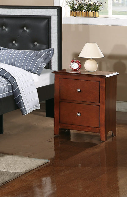 Bella Wooden Nightstand - Cherry