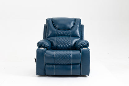 Morris Power Lift Recliner Motion Reclining Chair - Blue