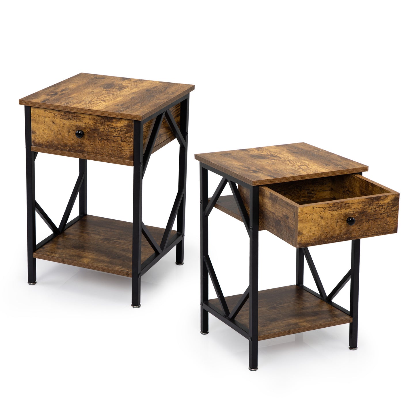 Sonya Nightstand ( Set of 2) - Brown