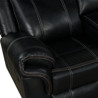 Ainka Sectional Manual Recliner - Black