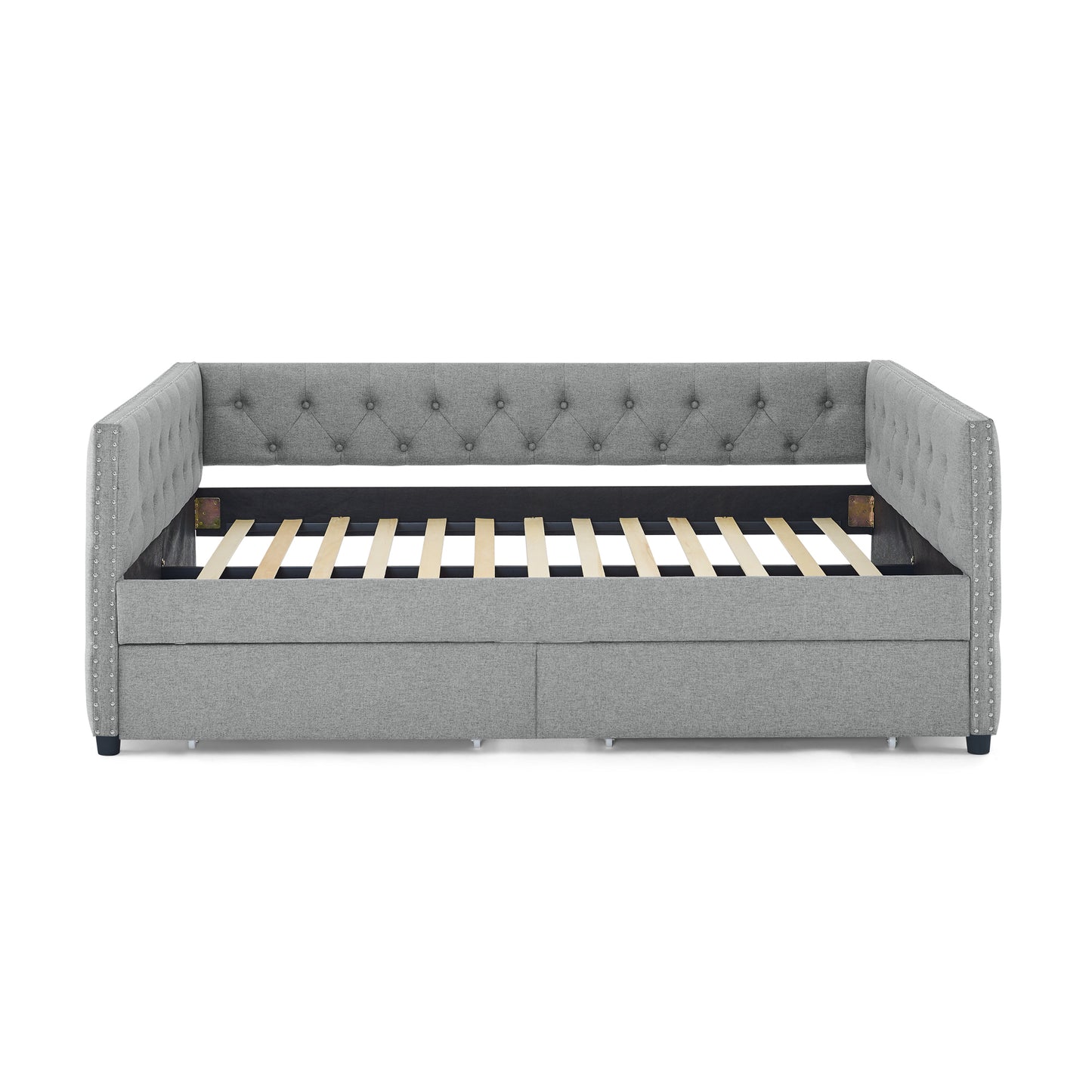 Teza Full Size Daybed with Drawers - Gray