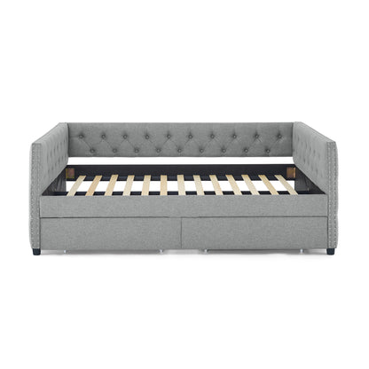 Teza Full Size Daybed with Drawers - Gray