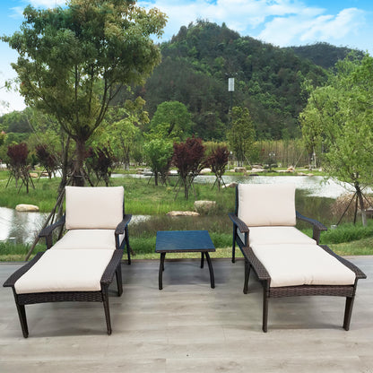 Robinson 5 Pc Outdoor Patio Seating Set - Brown