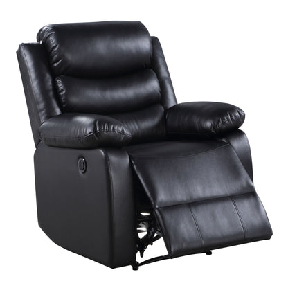 Kingston Power Recliner with Pillow Top Arms - Black