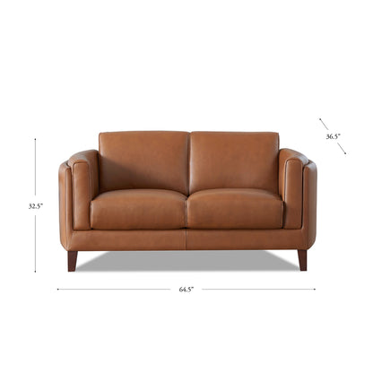 Maui Leather Loveseat