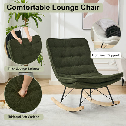 Lazy Rocking Chair - Dark Green