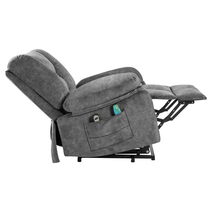 Harris Power Lift Recliner Chair with Massage - Gray