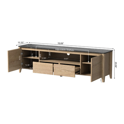 Kat TV Media Entertainment Console - Natural