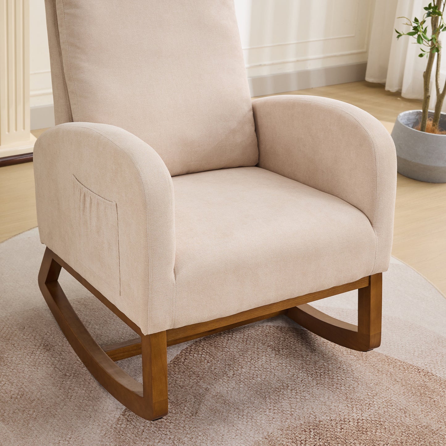 Lester Rocking Chair - Beige