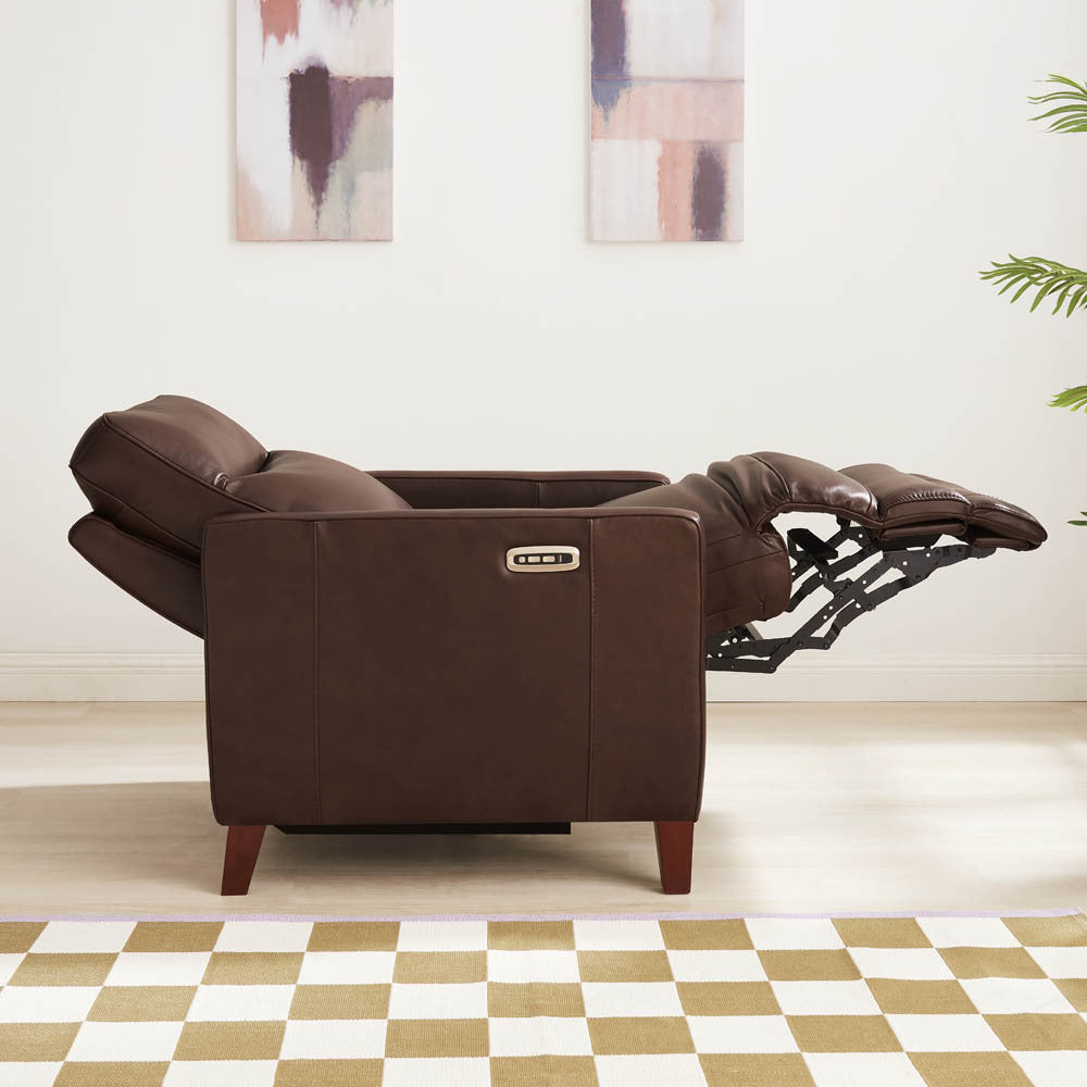 Ashby Power Headrest Zero Gravity Recliner - Chestnut