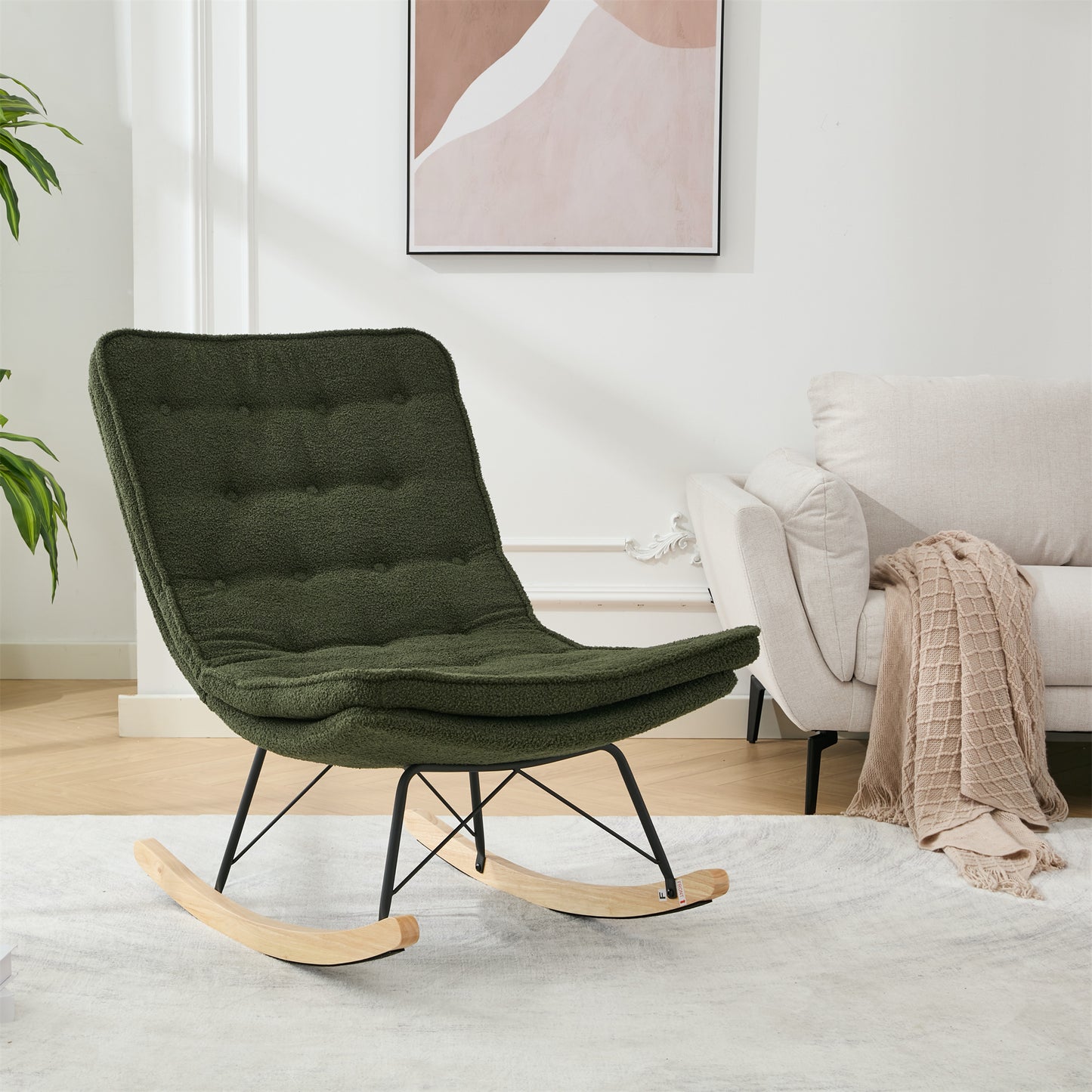 Lazy Rocking Chair - Dark Green