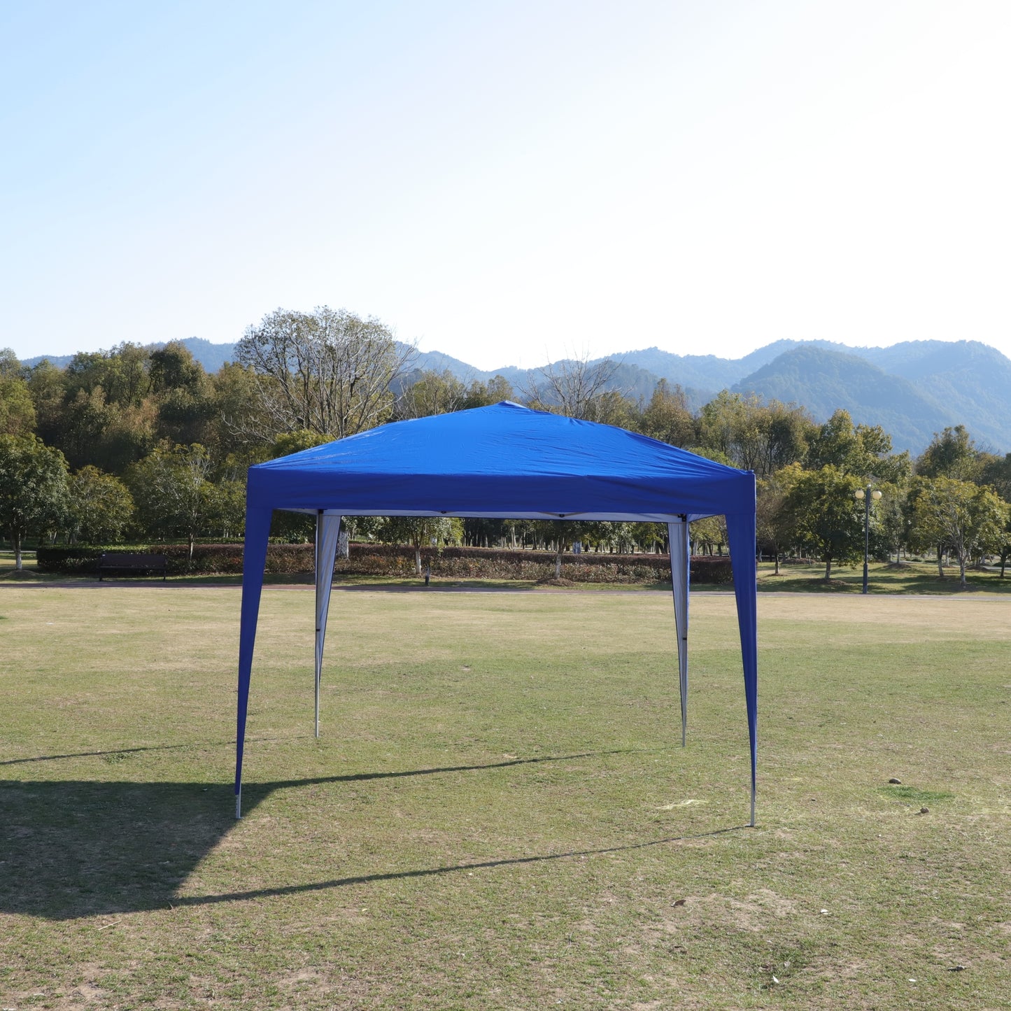 Oneal 10 x 10 ft Pop Up Gazebo Canopy Tent with Sand Bag - Blue