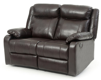 Mochi Reclining Loveseat - Dark Brown