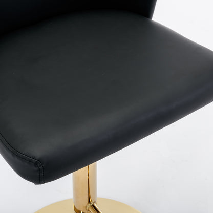 Tufted Swivel Barstools - Black  Set of 2