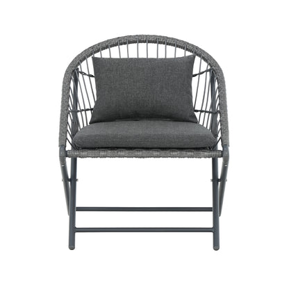 Byrnes Patio Wicker Outdoor Sofa Set 3pcs - Gray