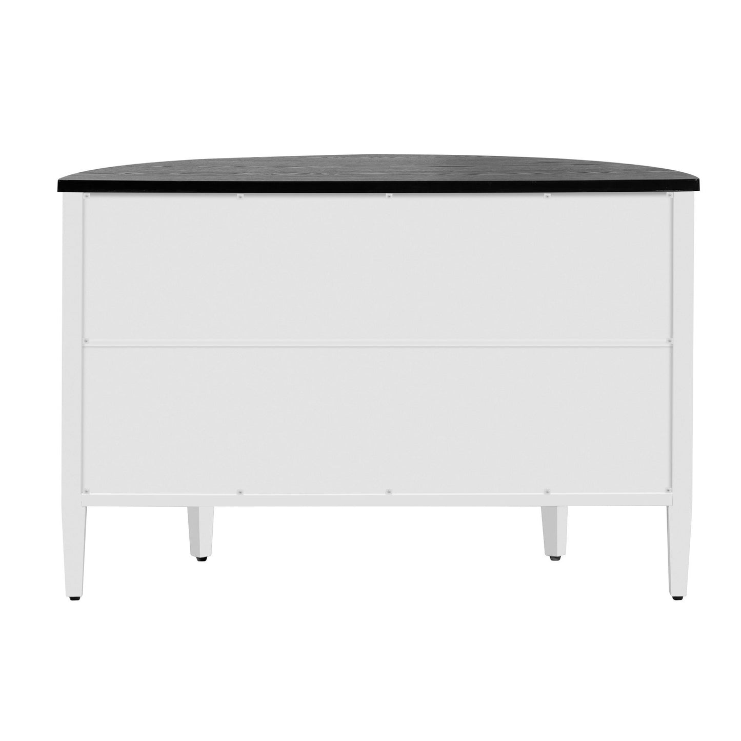 Hobs Curved Design Storage Cabinet - White