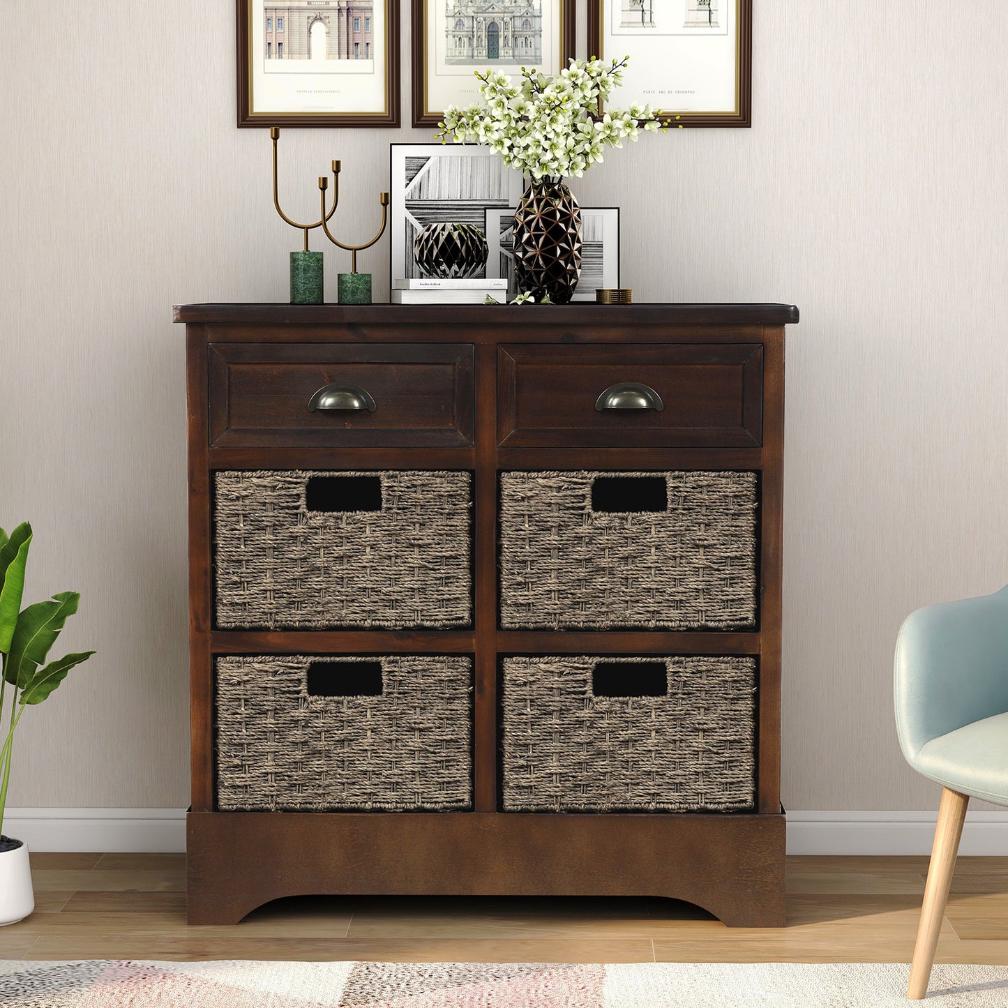 Trex Rustic Storage Cabinet - Espresso