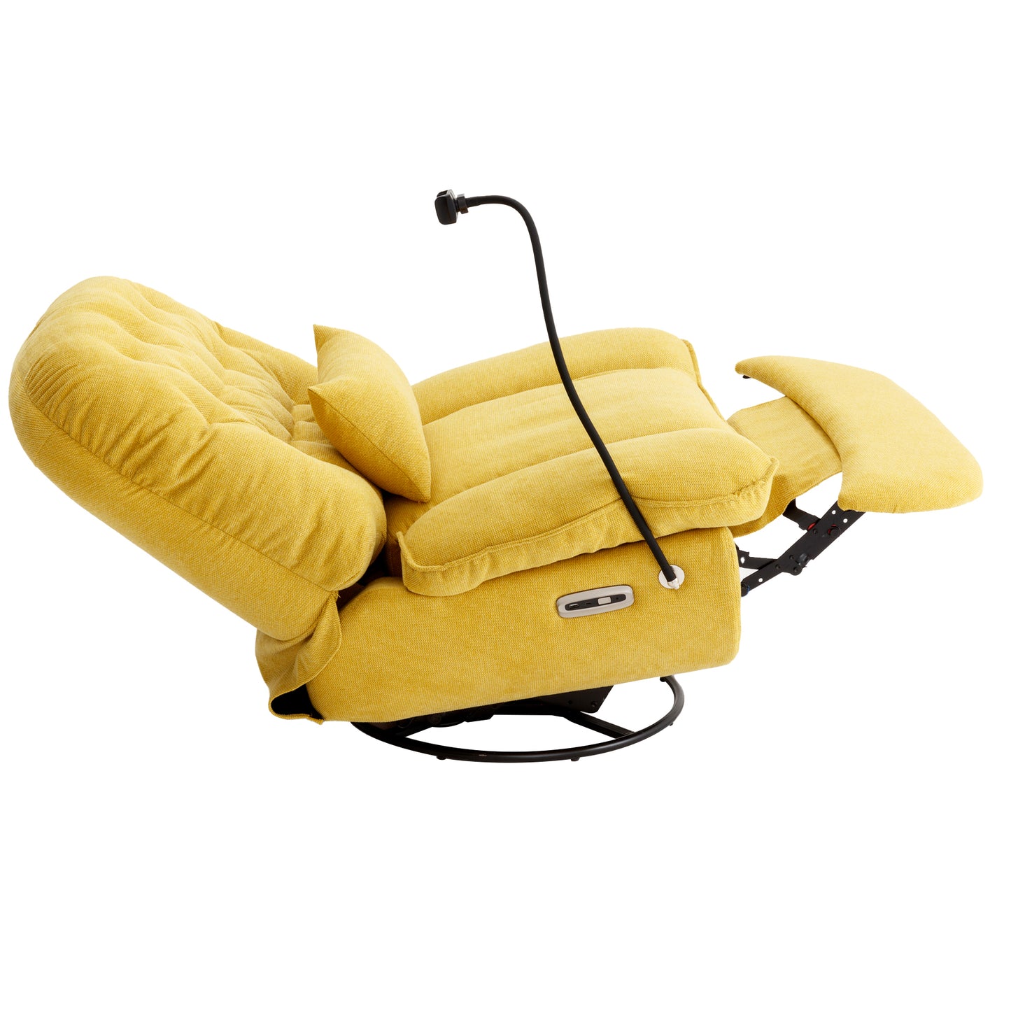 Roxie 270 Degree Swivel Power Recliner with Voice Control - Yellow