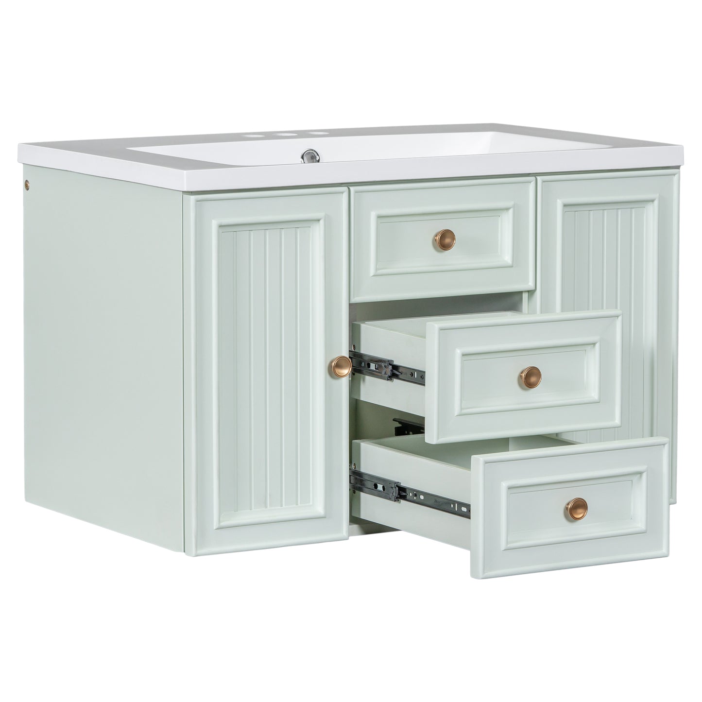 Greenwood Wall Mounted Bathroom Vanity