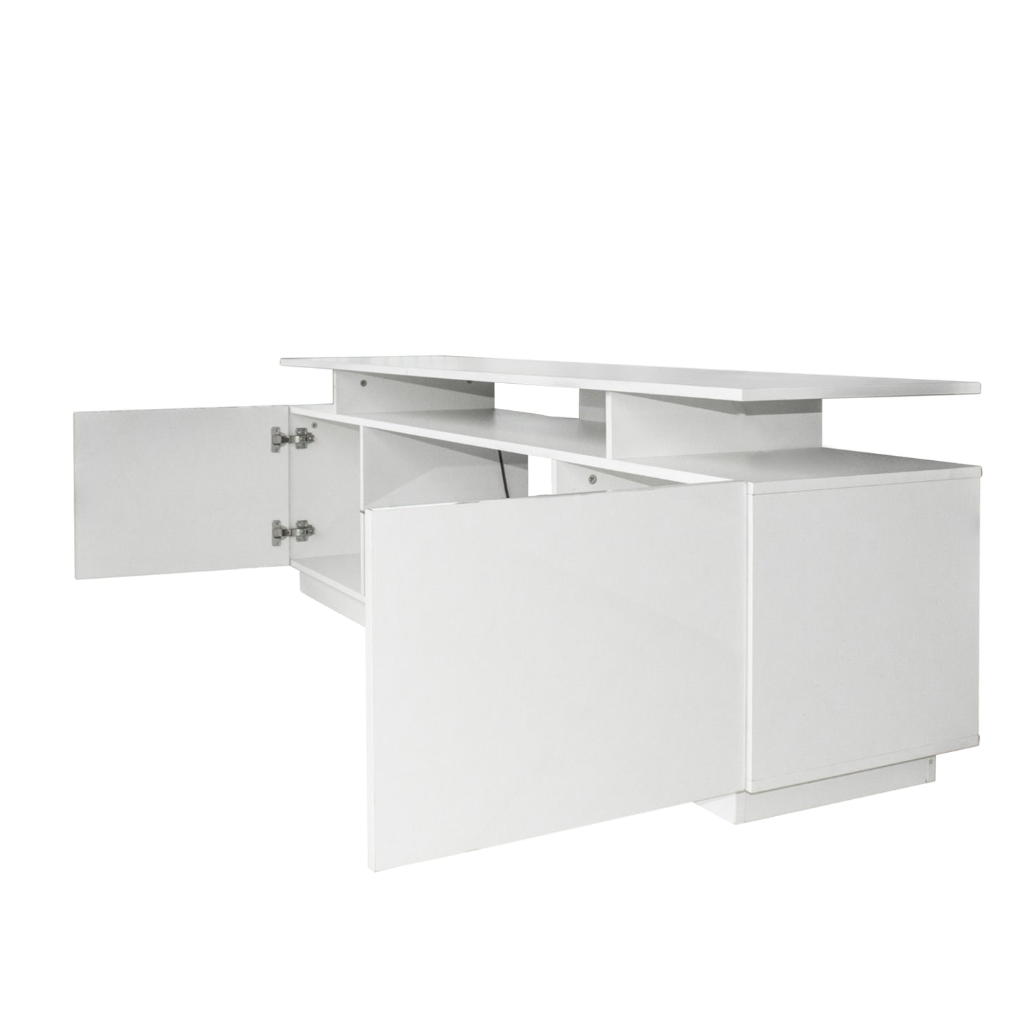 Utto TV Stand for 80 Inch TV Stands - White