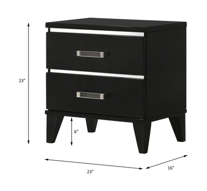 Chelsie Nightstand - Black