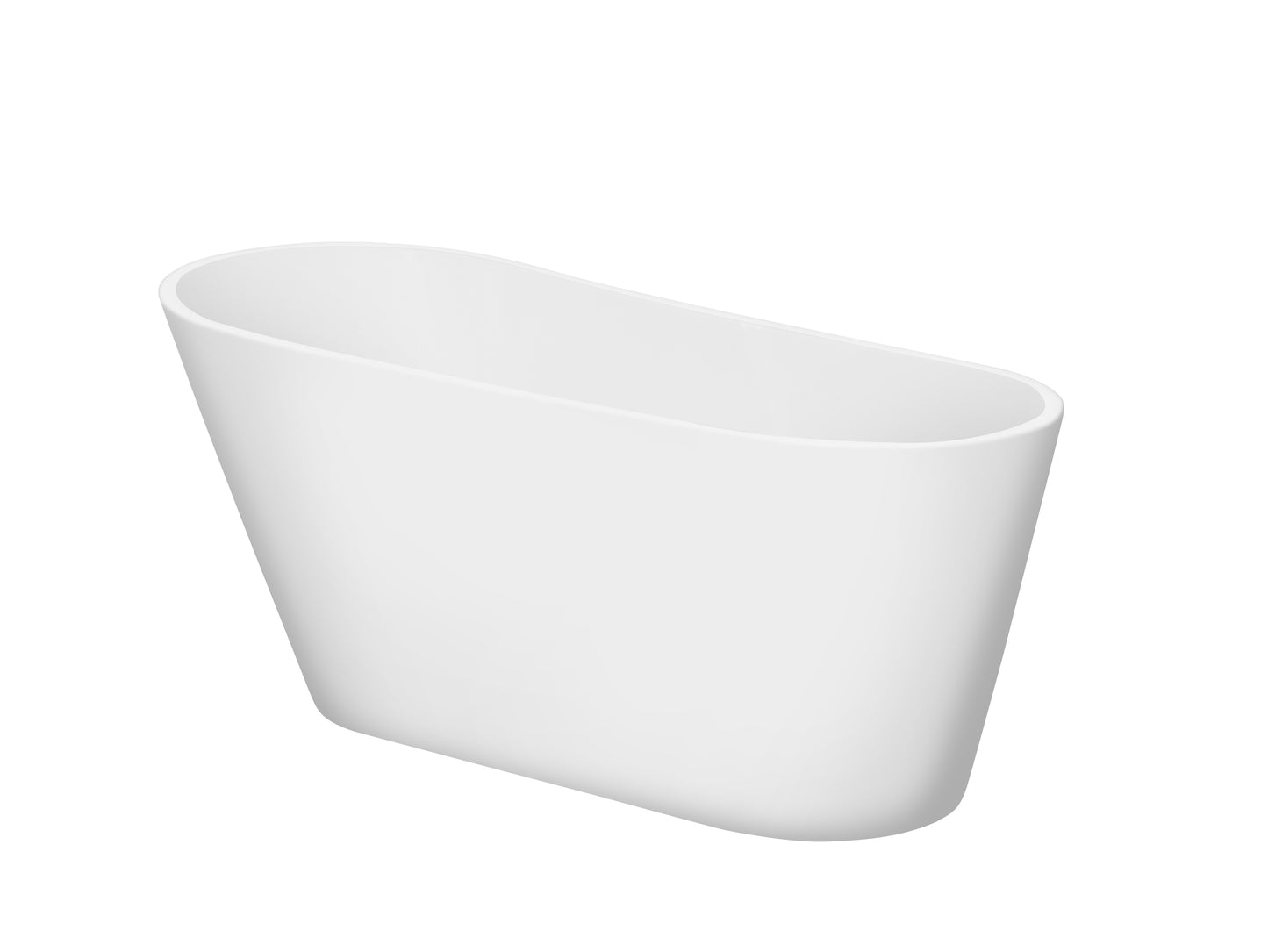 Kriss 79" Acrylic Freestanding Bathtub with Bottom Anti-Slip  - Gloss White