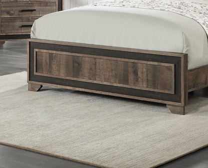 Morpheus Queen Size Bed - Oak