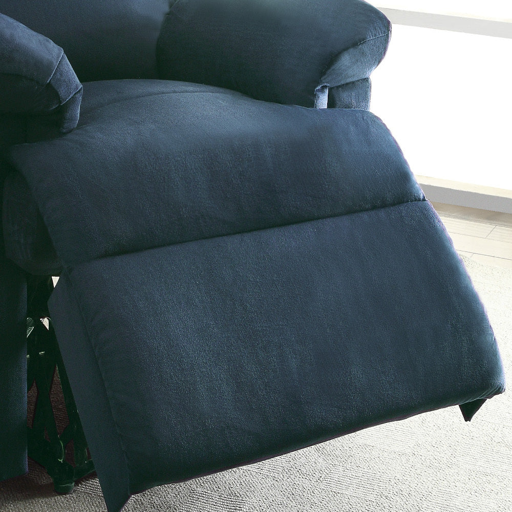 Luciana Recliner with Pillow Top Arm - Blue