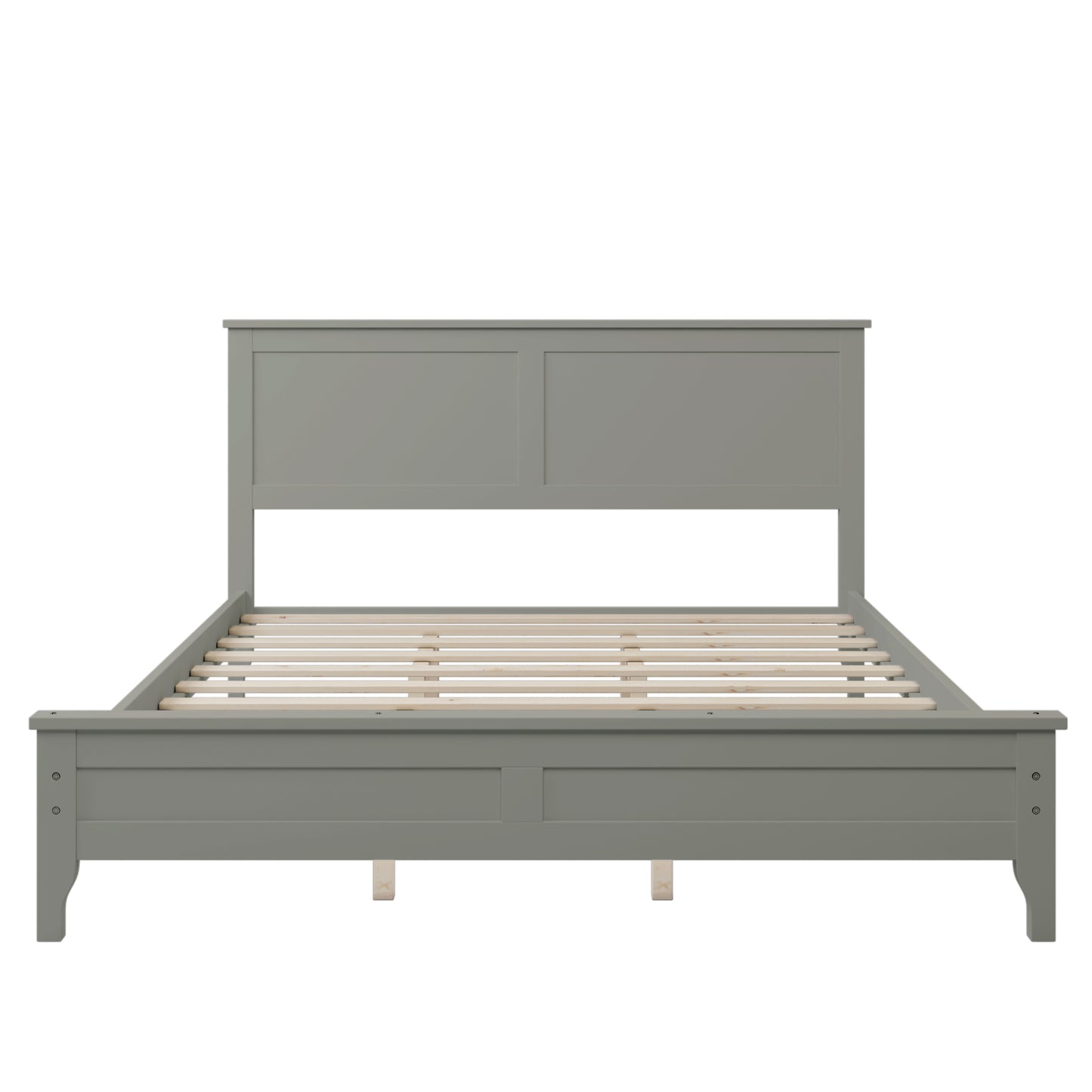 Miller Queen Size Platform Bed Frame - Gray