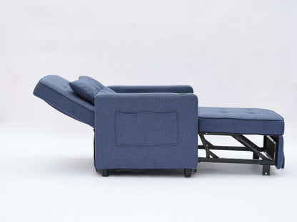 Sleeper Chair 3-in-1 Convertible - Navy Blue