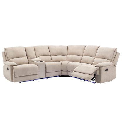 Omar Manual Reclining Set - Cream