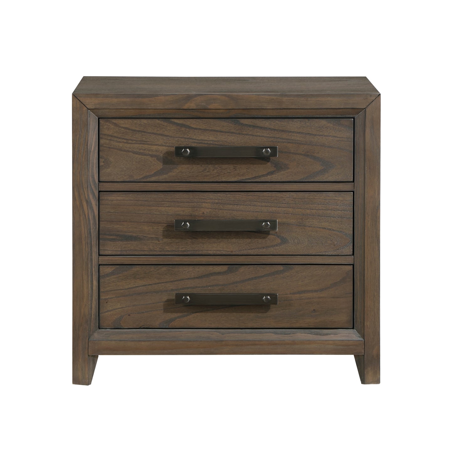 Seth Nightstand of 3 Drawers - Dark Walnut