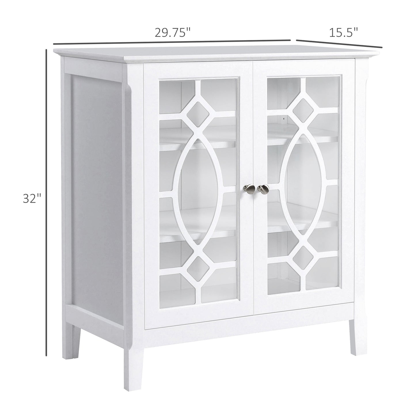 Vanessa Sideboard Buffet Cabinet - White