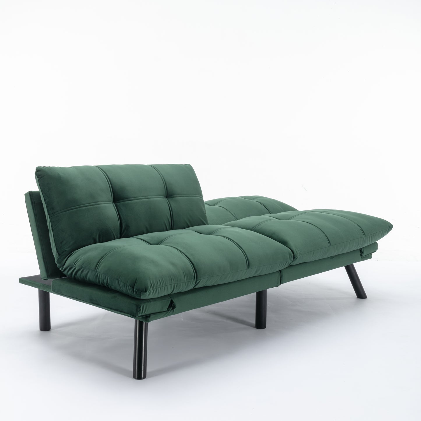 Vega Convertible Folding Modern Sofa Bed - Emerald