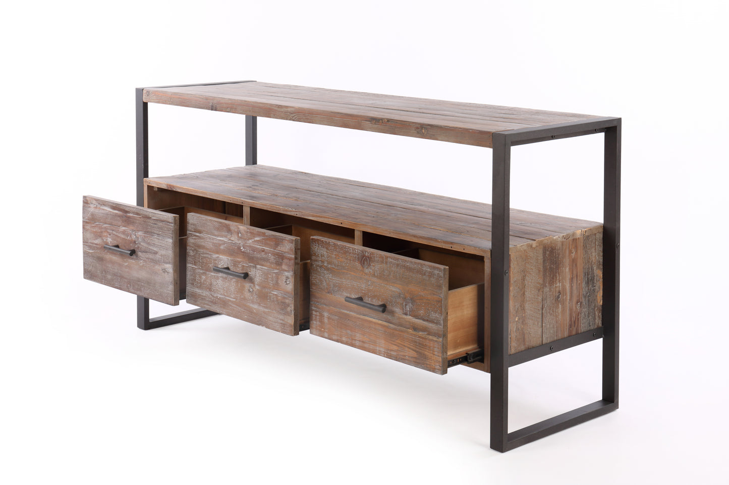 Rift Reclaimed Wood Media TV Console - Gray