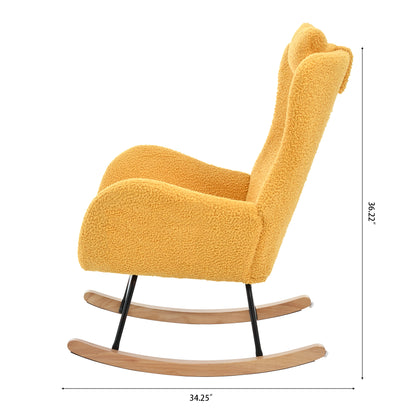 Anton Rocking Chair - Yellow