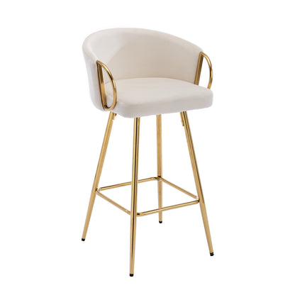 Sip Bar Stools 30 Inch - Cream  Set of 2