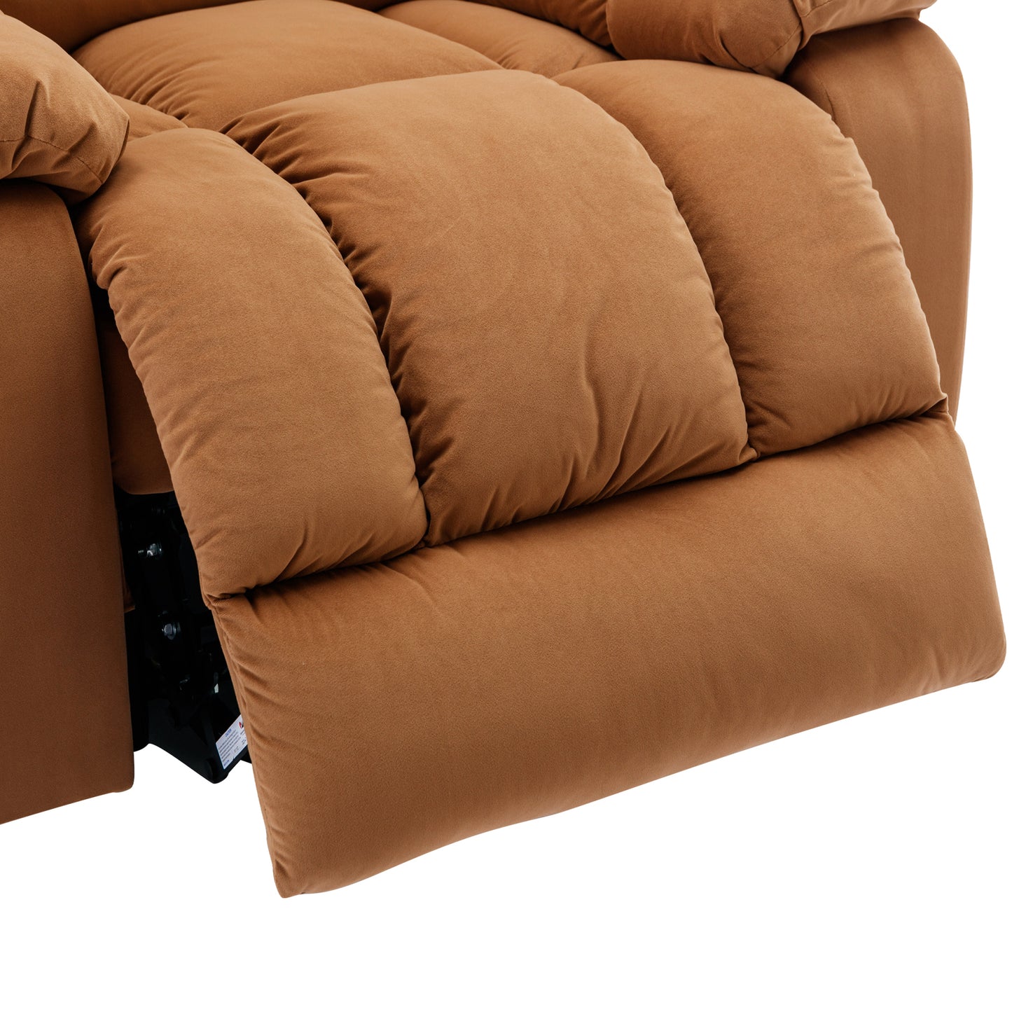 Parsons Power Recliner with Massage Function - Light Brown