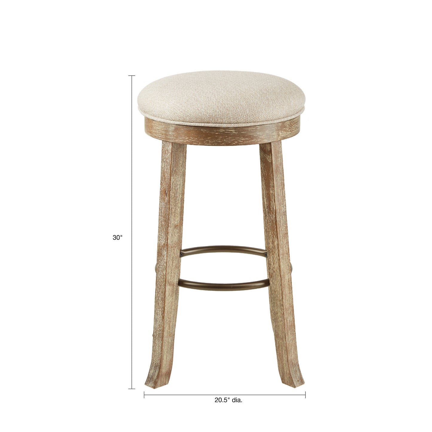 Swivel Seat Bar Stool - Light Gray