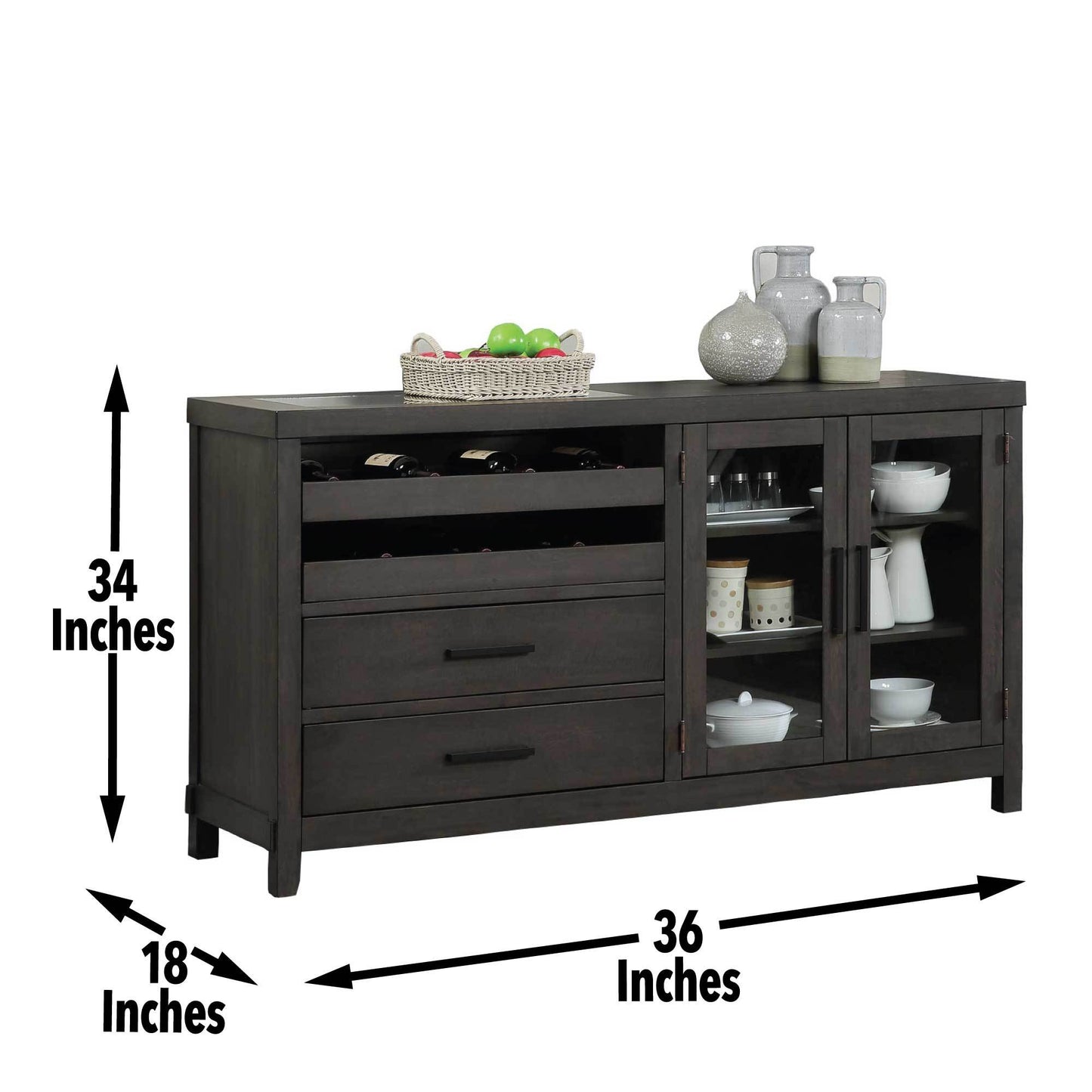 Napa Sideboard Buffet - Dark Brown