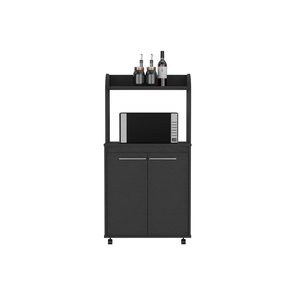 Wave Kitchen Cart- Black