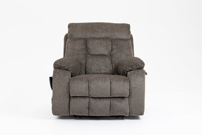 Wilson Power Electric Chenille Reclining Chair - Dark Brown