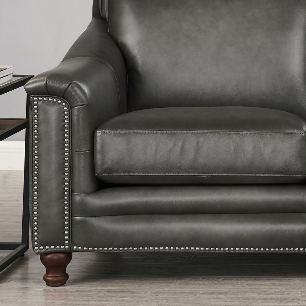 Belfast Top Grain Leather Loveseat