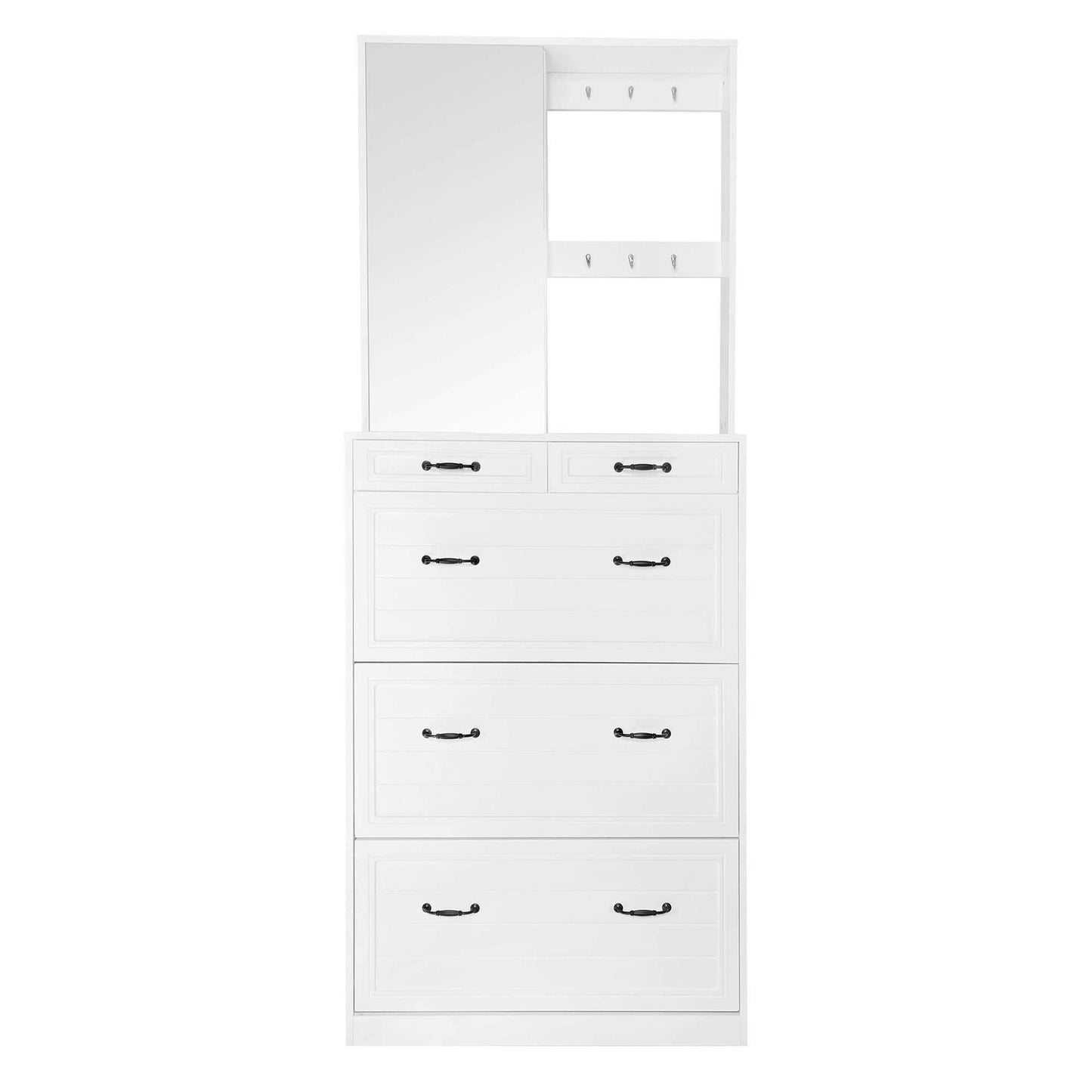 Macer Multi-functional Shoe Cabinet - White