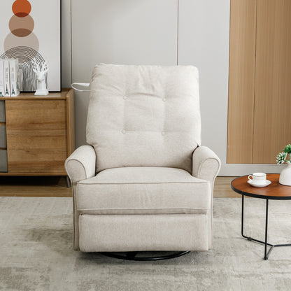 Vo 270 Degree Swivel Recliner Chairs - Cream