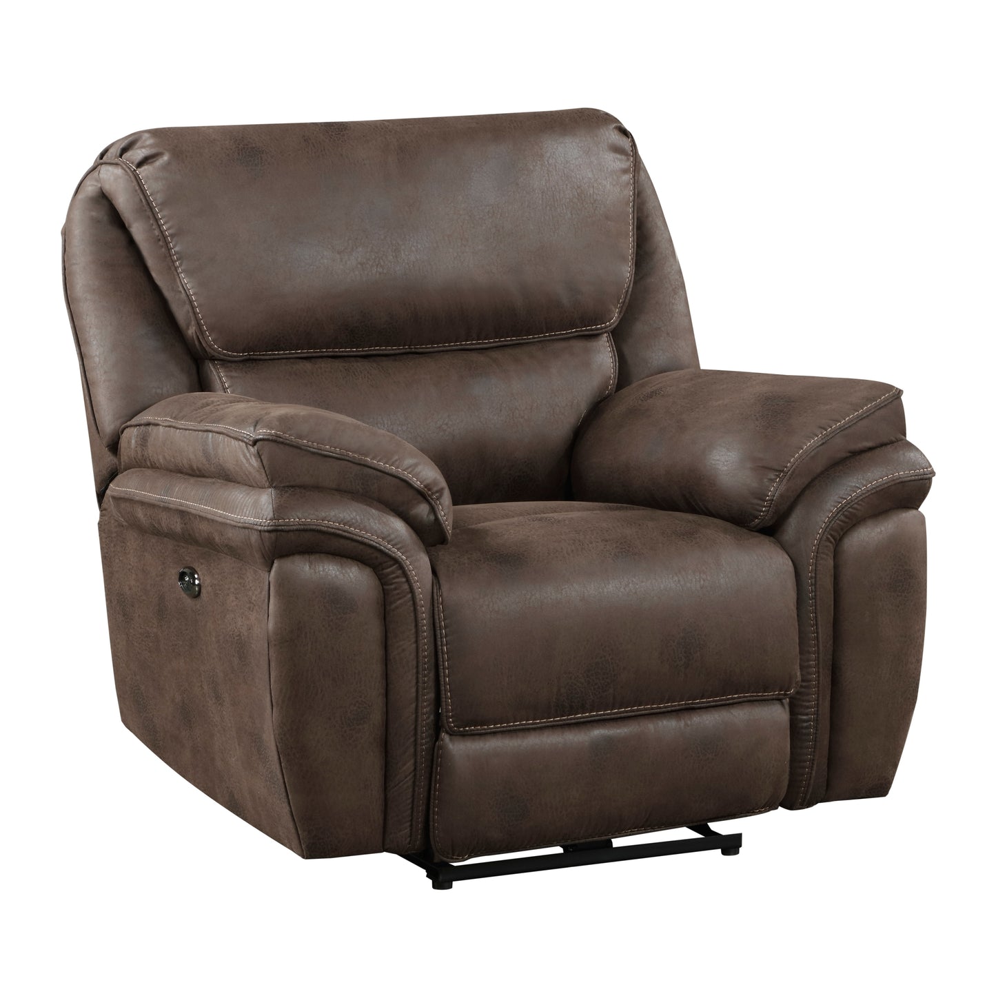 Brock Power Reclining Chair - Brown