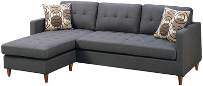 Zara Tufted Back Modular Sectionals Sofa - Blue