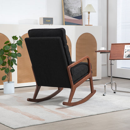 Barton Modern Rocking Chair - Black