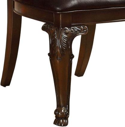 Morris Traditional Solid Wood Dining Chairs (Set of 2) - Dark Brown