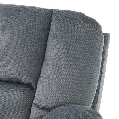 Luxurious Manual Recliner Chair - Silver